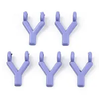 Rack Plating Spray Painted Alloy 2-Loop Link Pendants