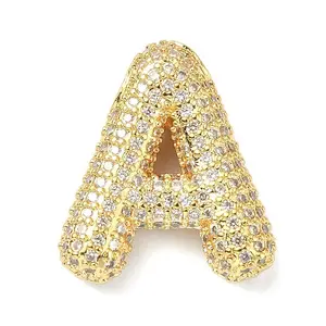 Rack Plating Brass Micro Pave Cubic Zirconia Pendants