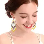 Brass Boho Chandelier Earrings