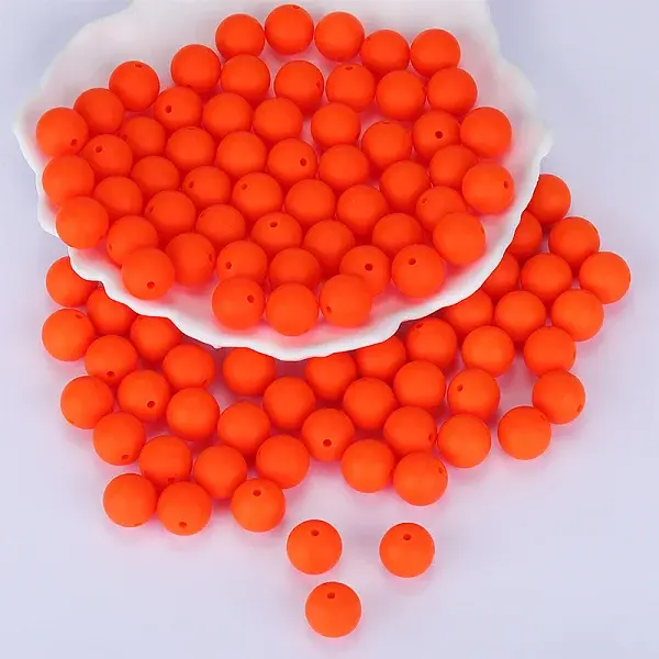 Round Silicone Focal Beads