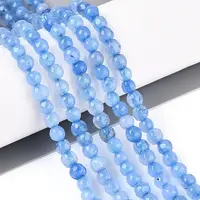 Dyed Natural White Jade Beads Strands