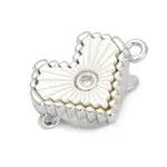 Brass Micro Pave Cubic Zirconia Box Clasps