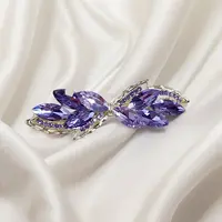 Crystal Glass Hair Barrettes
