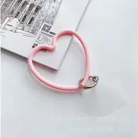 Silicone Love Heart Mobile Straps