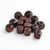 Dyed Natural Wood Beads