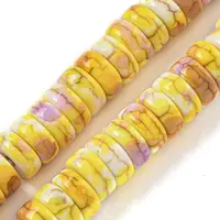 Baking Paint Synthetic Turquoise Beads Strands