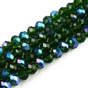 Electroplate Glass Beads Strands
