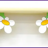 Dětská polička motýl spodní 90 cm