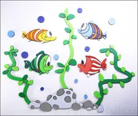 Dekorace na zeď vodní svět velký 110x110cm