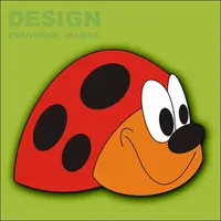 Dekorace na zeď beruška