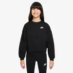 Nike Sportswear Club Fleece Girls Boxy Crew-Neck Sweatshirt S