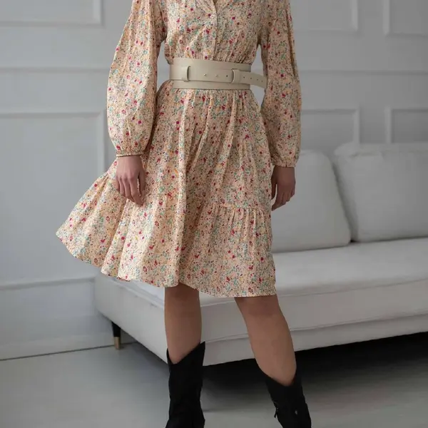 Dress ecru LeMonada cxp1102.ecru