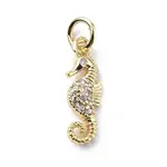 Brass Micro Pave Cubic Zirconia Charms