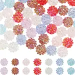 80Pcs UV Plating Iridescent Acrylic Beads