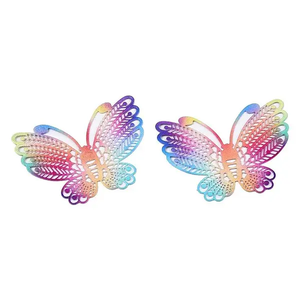 430 Stainless Steel Filigree Pendants