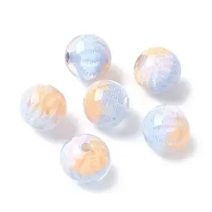 Two Tone Transparent Acrylic Beads