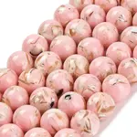 Assembled Synthetic Stone and Trochus Shell Beads Strands