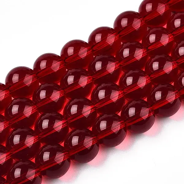 Transparent Glass Beads Strands