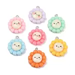 Sunflower Opaque Resin Pendants