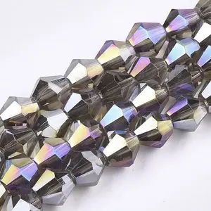 Electroplate Glass Beads Strands