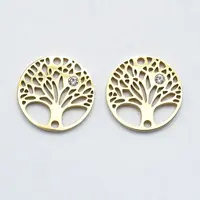 316 Surgical Stainless Steel Micro Pave Cubic Zirconia Links connectors