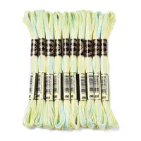 10 Skeins 6-Ply Polyester Embroidery Floss