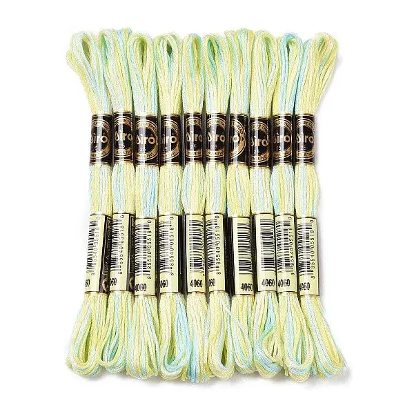 10 Skeins 6-Ply Polyester Embroidery Floss