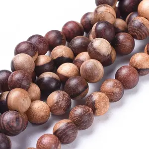 Natural Wood Beads Strands