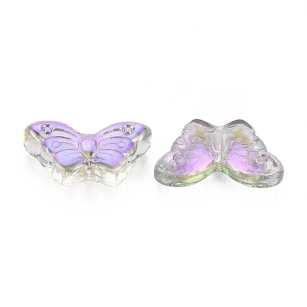 Electroplate Transparent Glass Beads