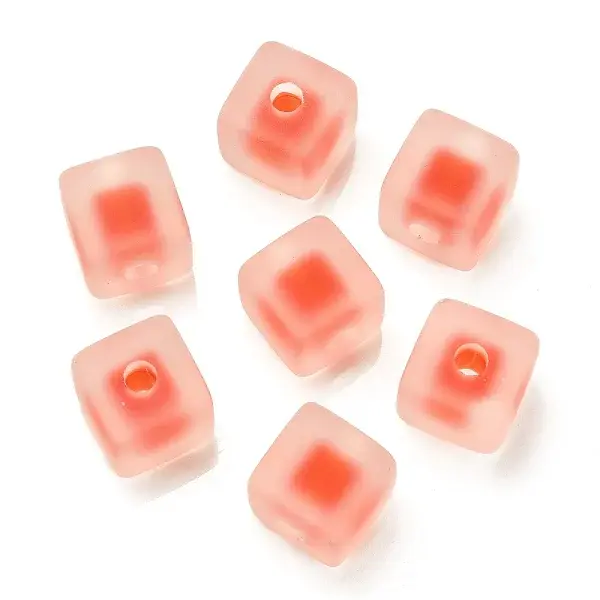 Frosted Acrylic European Beads