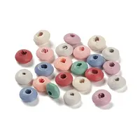Spray Painted Natural Maple Wood Beads