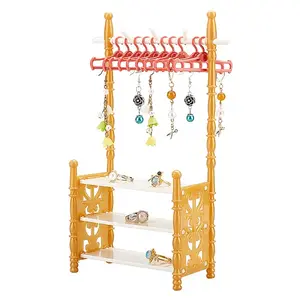 Random Color Plastic Doll Clothes Shoes Rack