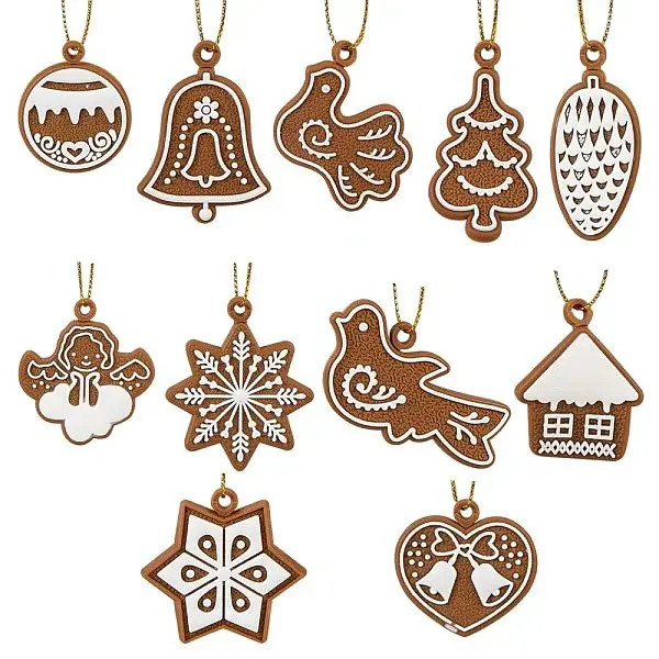 Christmas Theme Plastic Pendant Decorations