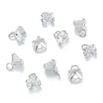 Brass Clear Cubic Zirconia Charms