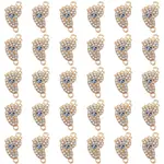 30Pcs Alloy Crystal Rhinestone Connector Charms