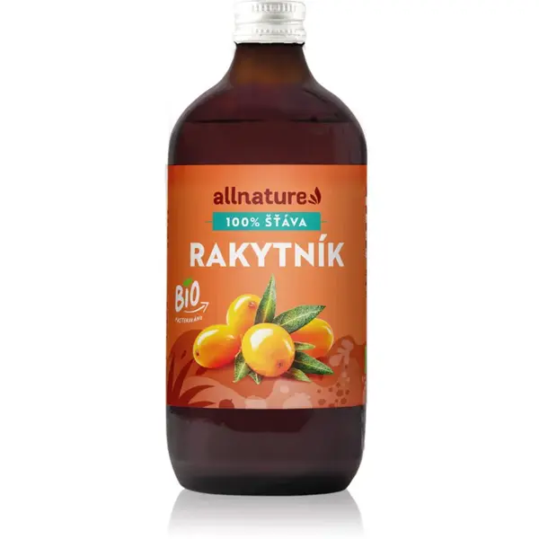 Allnature Rakytník BIO 100 % šťava v BIO kvalite 500 ml