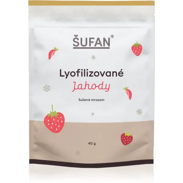 Šufan Jahody lyofilizované mrazom sušené ovocie 40 g