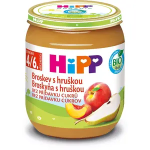 Hipp BIO broskyňa s hruškou detský príkrm 125 g