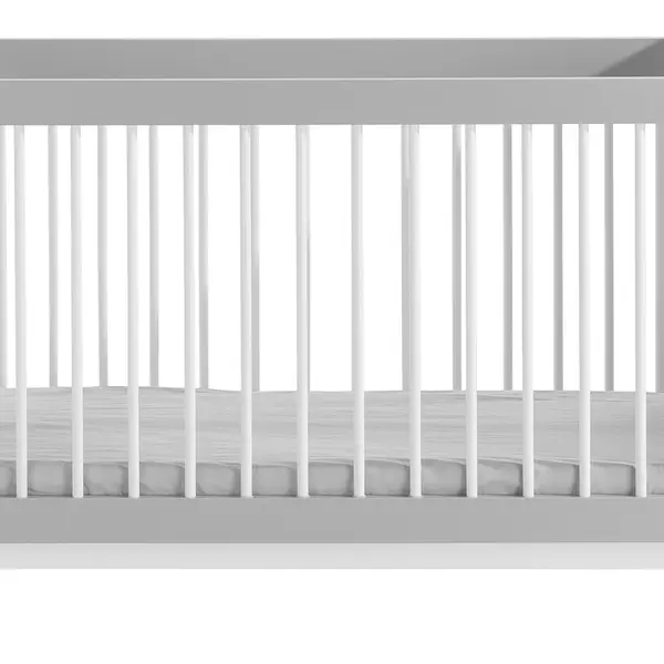 Detská funkčná postieľka 60x120 spencer - biela/šedá