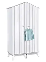 Šatní skříň 2d tweety - bílá/šedá