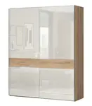 Skříň posuvná 2d hagop-ořech/béžová - základní