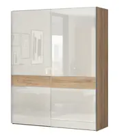 Skříň posuvná 2d hagop-ořech/béžová - základní