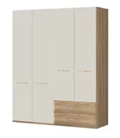 Kombinovaná skříň 4d i hagop-ořech pacifik/béžová - základní