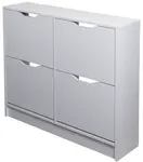 Výklopný botník - 4 dvířka petrus - bílá