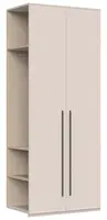 Dodatečná dvoudveřová šatní skříň baptiste - béžová