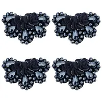 4Pcs Glass Rhinestone Sew on Ornament Accessories