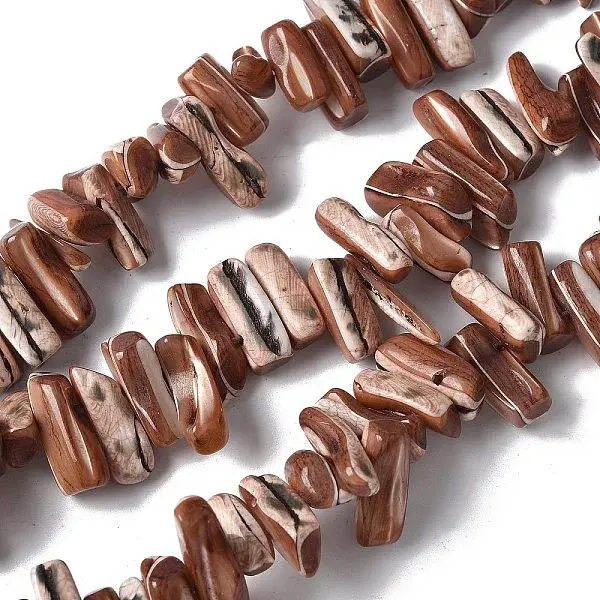 Dyed Natural Trochus Shell Beads Strands