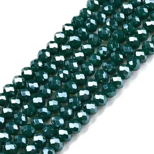 Electroplate Glass Beads Strands