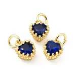 Brass Micro Pave Mixed Color Cubic Zirconia Pendants