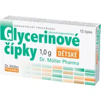 Dr. Müller Glycerinové čípky dětské 1,0 g čípky 12 ks